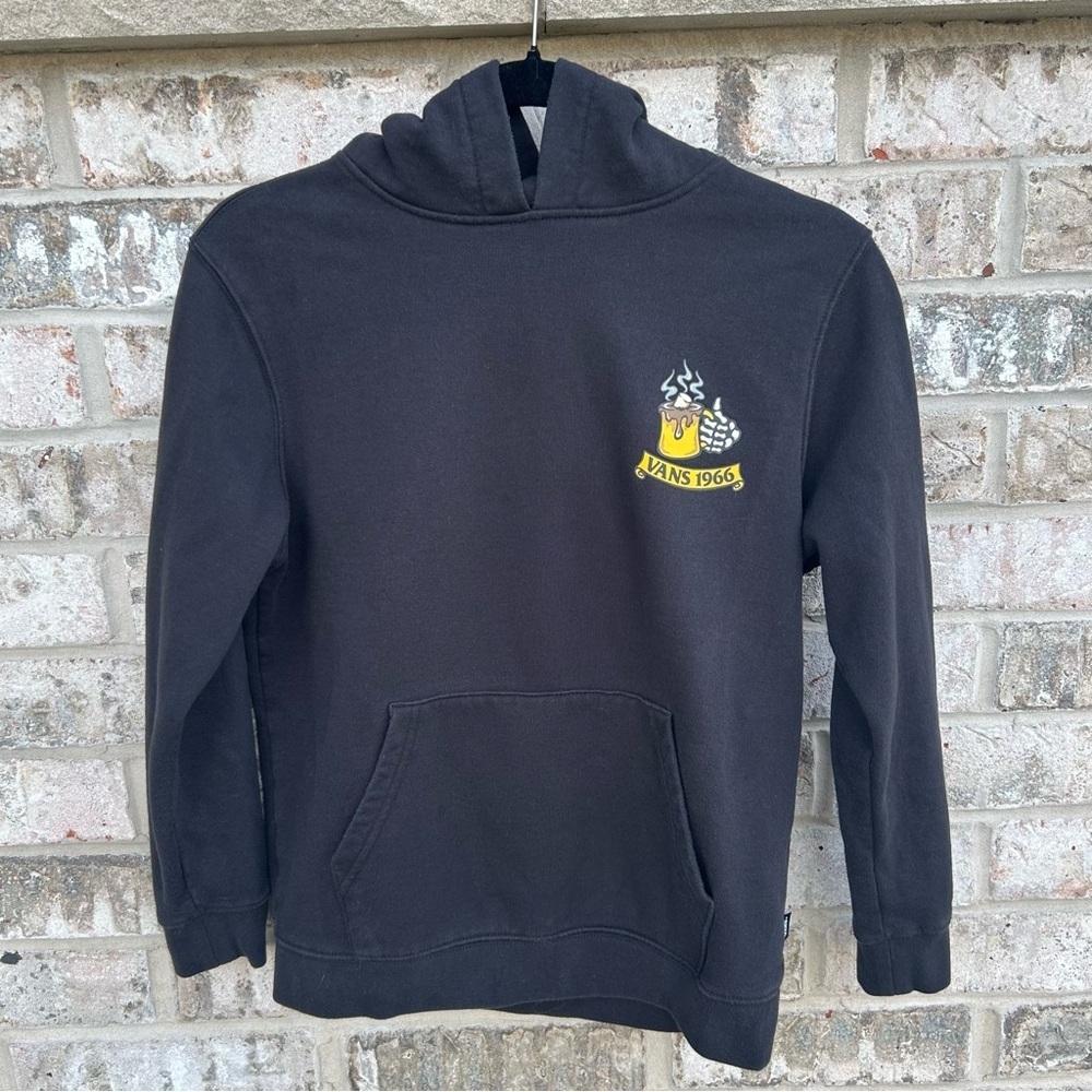 Vans “Served Up Hot Since 1966” Skeleton Mug Hoodie Size M Slim